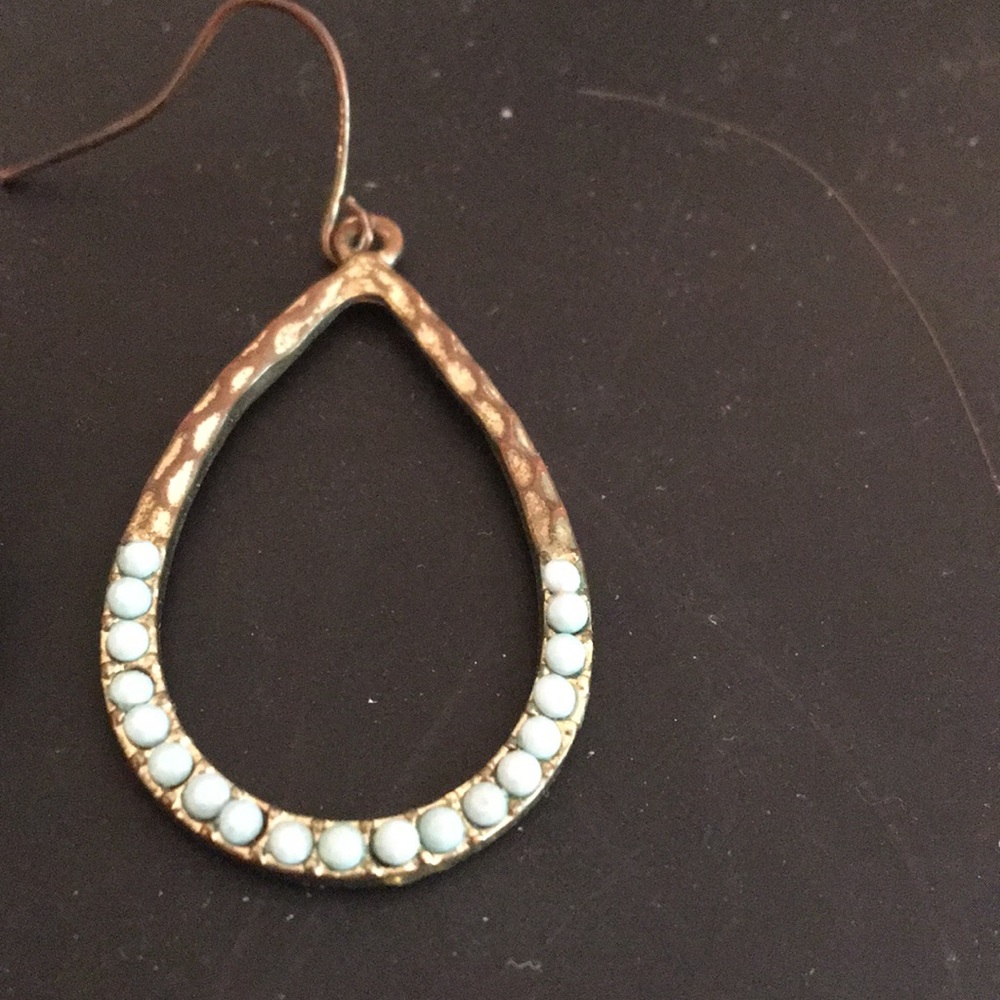 Turquoise earrings - Picture 2 of 2